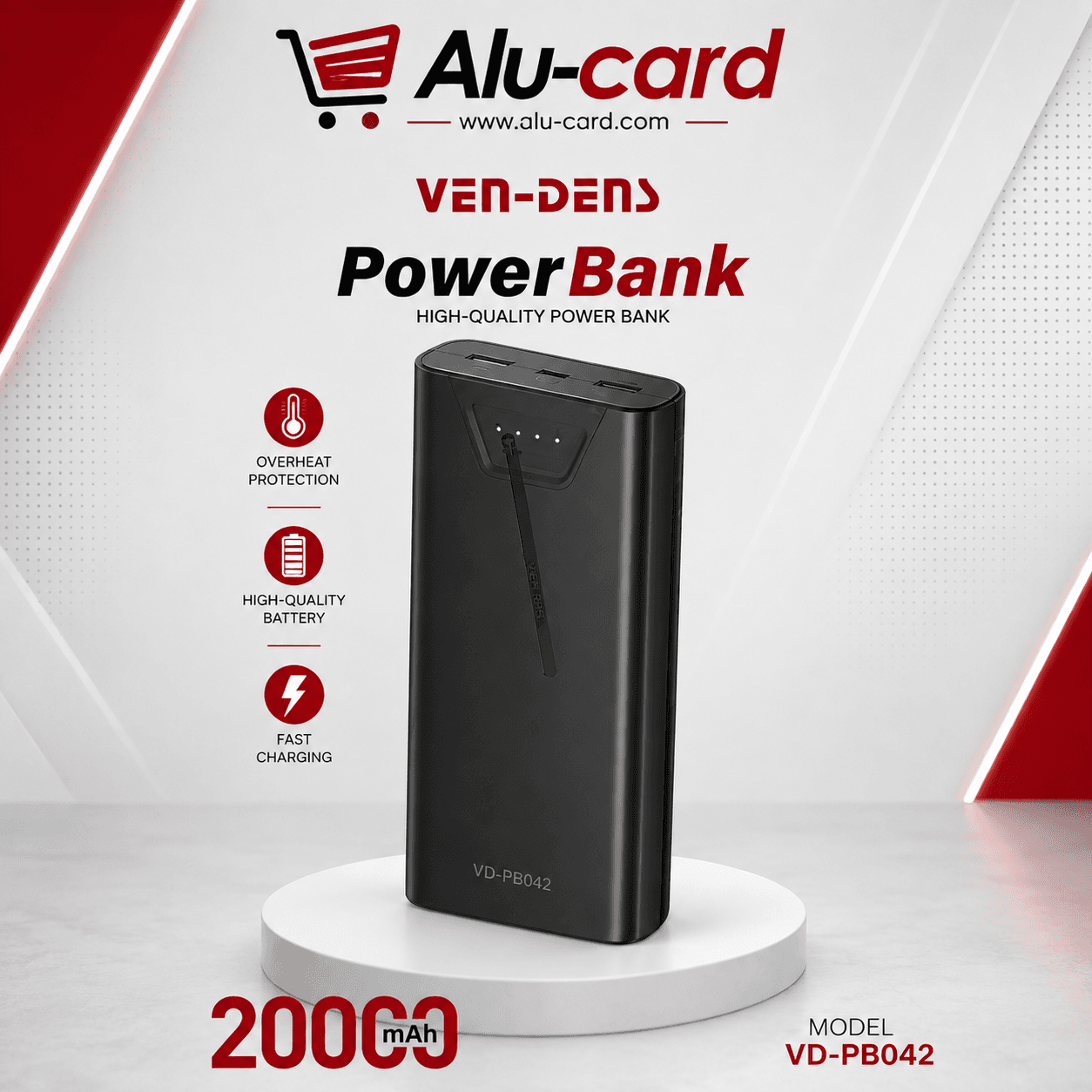 PowerBank 20000mAh VEN-DENS